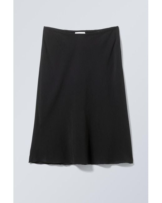 Weekday Black Knielanger Schlupfrock