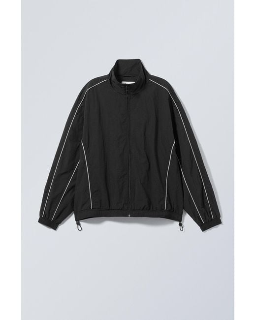 Weekday Black Nera Windbreaker Jacket