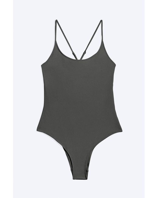 Weekday Brown Racer Back Swimsuit
