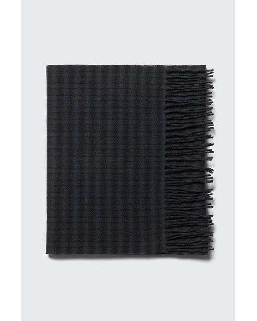 Weekday Gray Langer Gewebter Wollschal