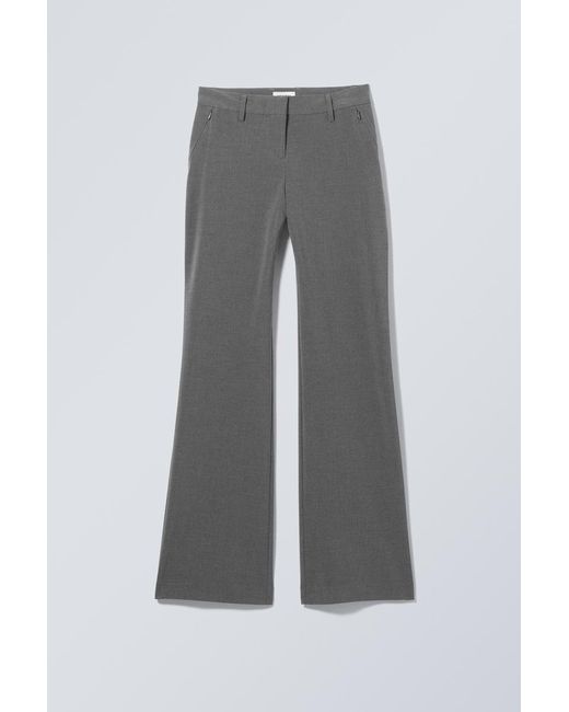 Weekday Gray Ausgestellte Anzughose Kate