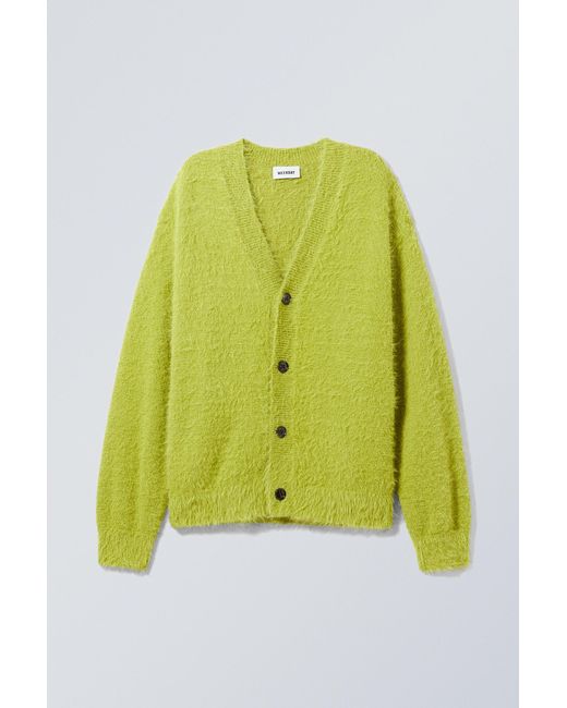 Weekday Yellow Igor Relaxed Cardigan for men
