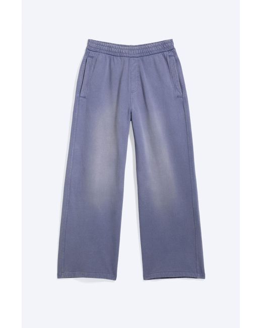 Weekday Blue Mid Rise Loose Straight Leg Sweatpants for men