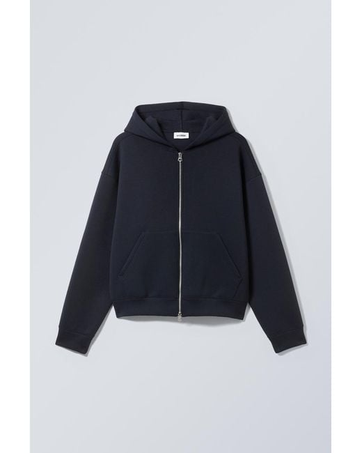 Weekday Scuba-Kapuzenpullover mit Reißverschluss Simon in Blue für Herren