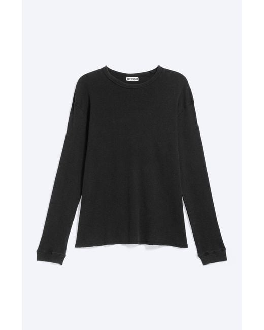 Weekday Black Relaxed Long-Sleeved T-Shirt for men