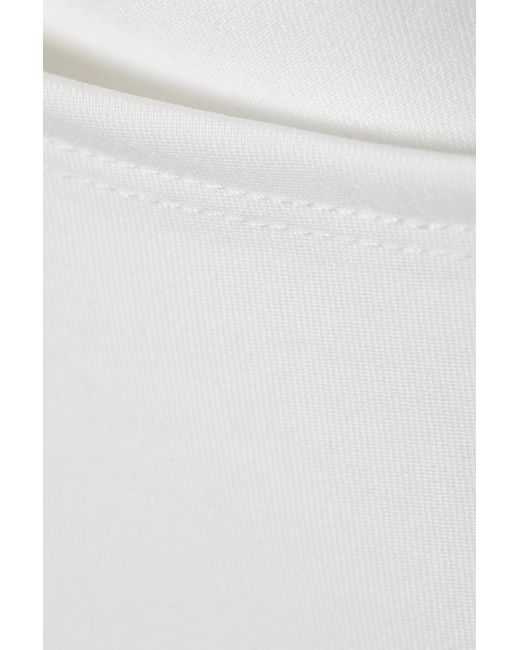 Weekday White Annie Sleeveless Boat-Neck Top