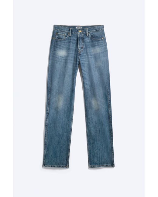Weekday Blue Space Mid Rise Relaxed Straight Dart Jeans for men