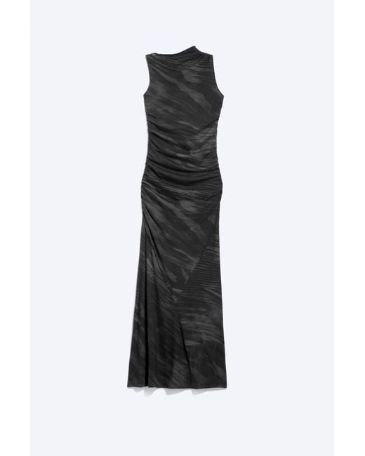 Weekday Black Printed Maxi Dress