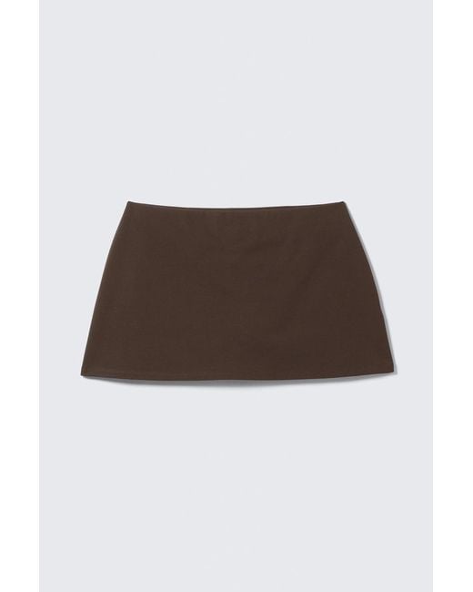 Monki Black Mini-Skort Zum Hineinschlüpfen