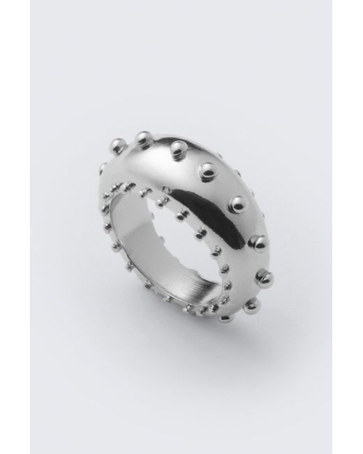 Weekday Gray Dotted Ring