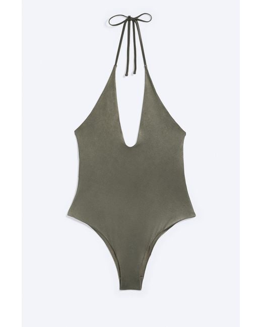 Weekday Multicolor Plunge Swimsuit