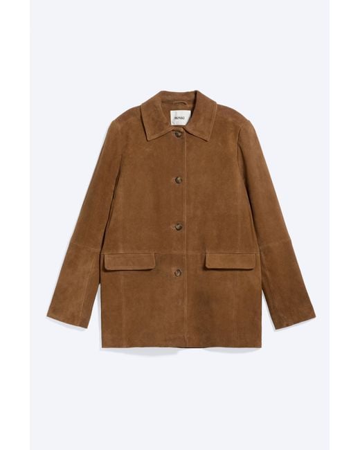 Monki Brown Suede Jacket