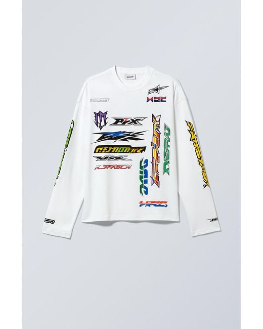Weekday Multicolor Great Boxy Graphic Long Sleeve T-shirt for men