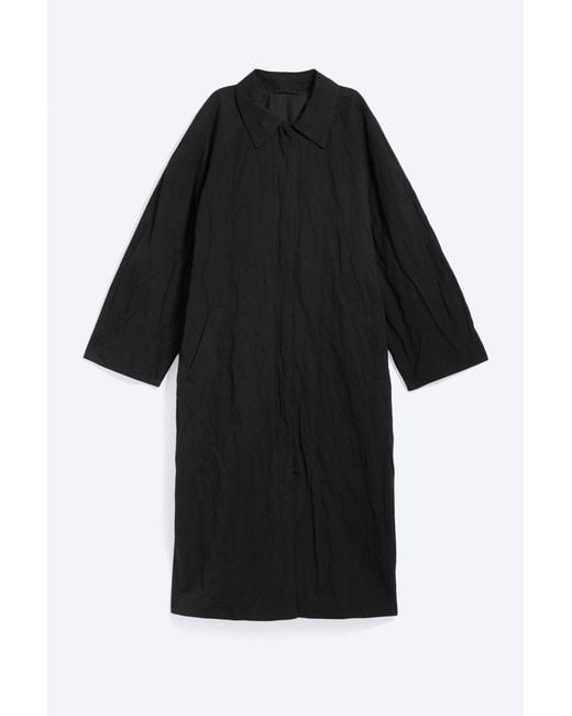 Weekday Blue Crinkled Artist Coat
