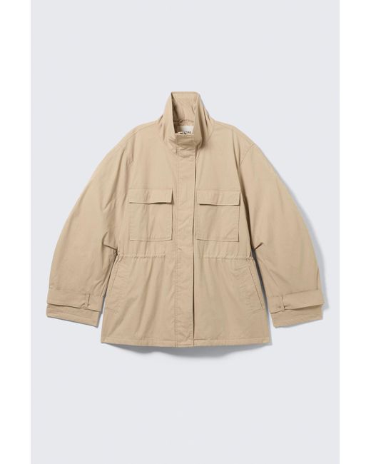 Monki Natural Relaxed Utility Jacket