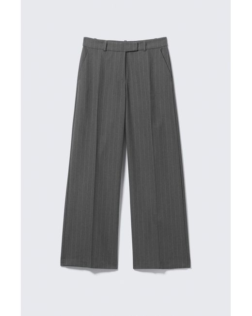 Monki Black Low Rise Suiting Trousers