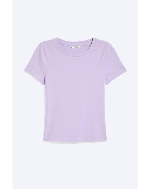 Monki Purple Tight Mini T-Shirt