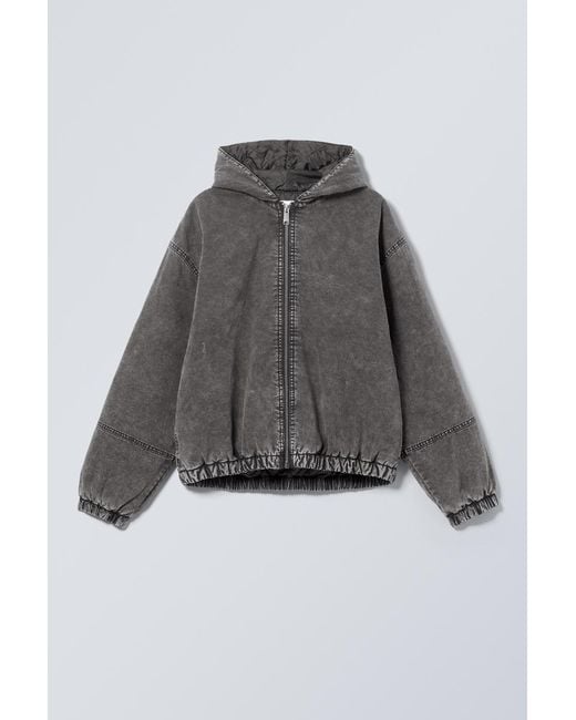 Weekday Multicolor Remy Hooded Bomber Jacket for men