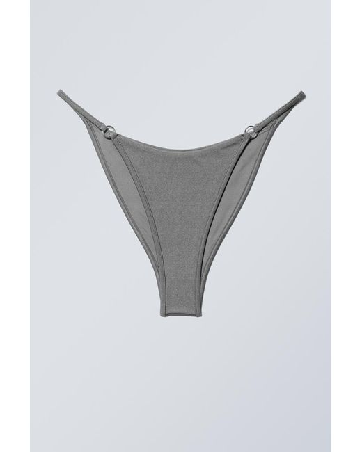 Weekday Gray Brazilian-Tanga-Bikinihose