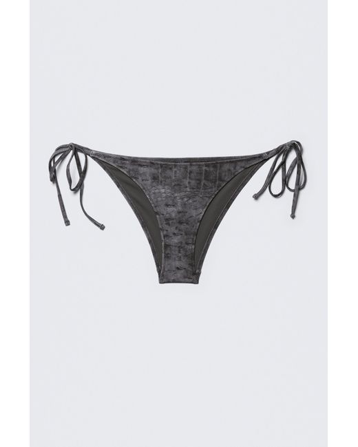 Weekday Brown Strappy Tie Bikini Bottoms