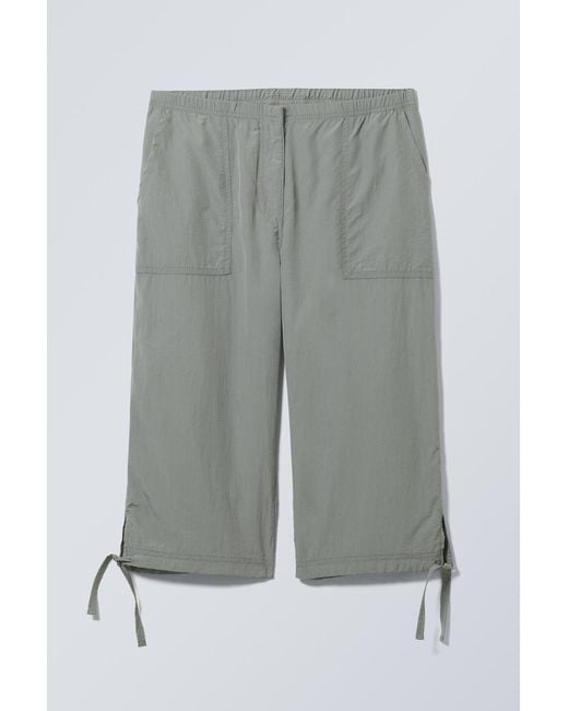 Weekday Multicolor Lightweight Nylon Capri Trousers