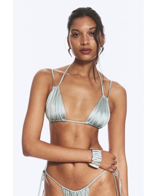 Weekday White Triangle Bikini Top