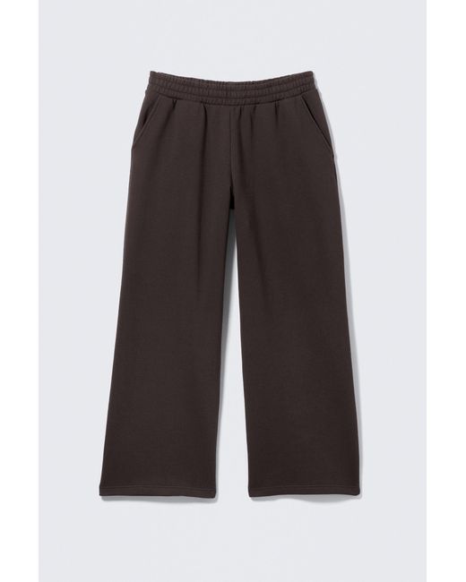 Weekday Black Loose Long Heavyweight Sweatpants
