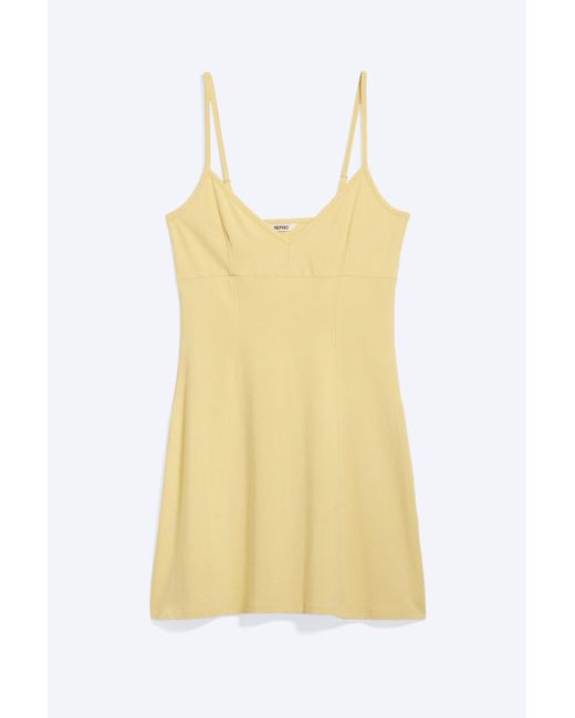 Monki Natural Mini Strap Dress