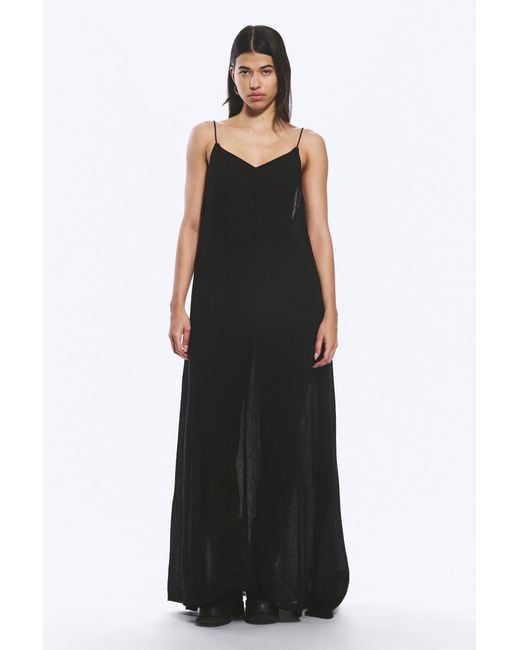 Weekday Black Flowy Maxi Dress