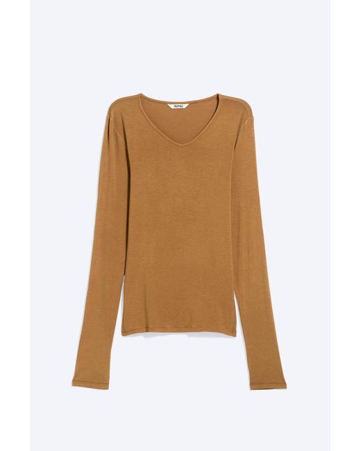 Monki Black Anti-Plunge V-Neck Top