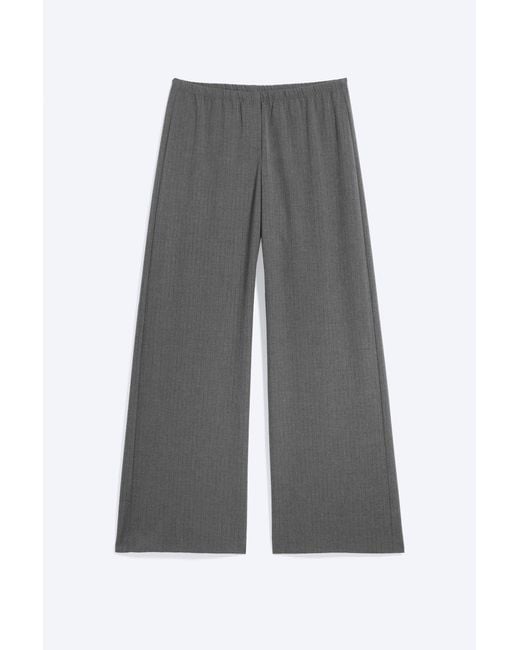 Weekday Black Low-Rise Pull-On Suiting Trousers