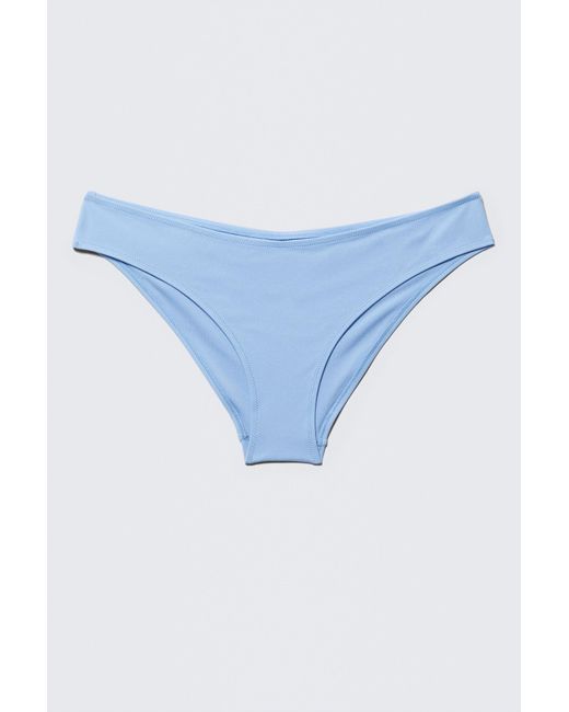 Weekday Blue Plain Bikini Bottoms