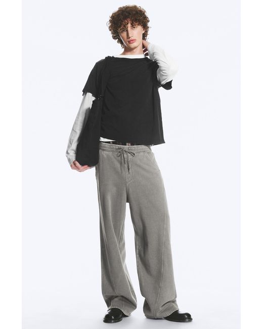 Weekday Gray Relaxed Sweatpants for men