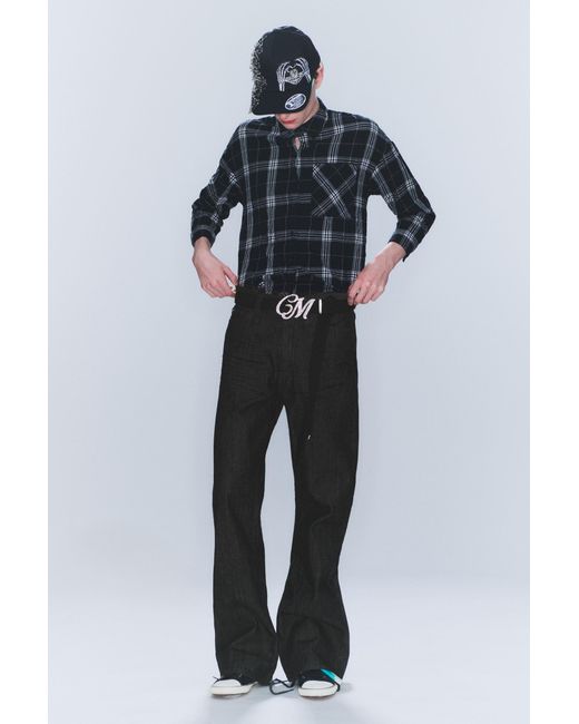 Cheap Monday Blue Boo Bootleg Low Waist Regular Bootcut Jeans for men