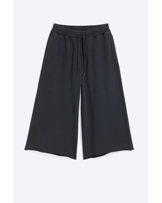 Weekday Black Baggy Three-Quarter Sweatpants for men