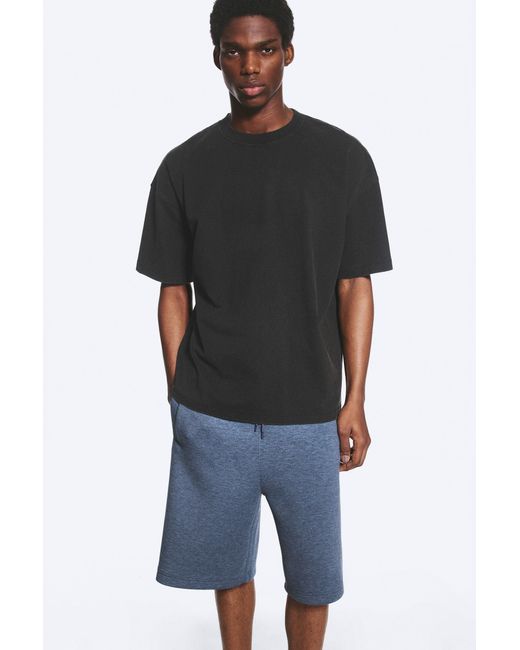 Weekday Black Oversized Boxy T-Shirt for men