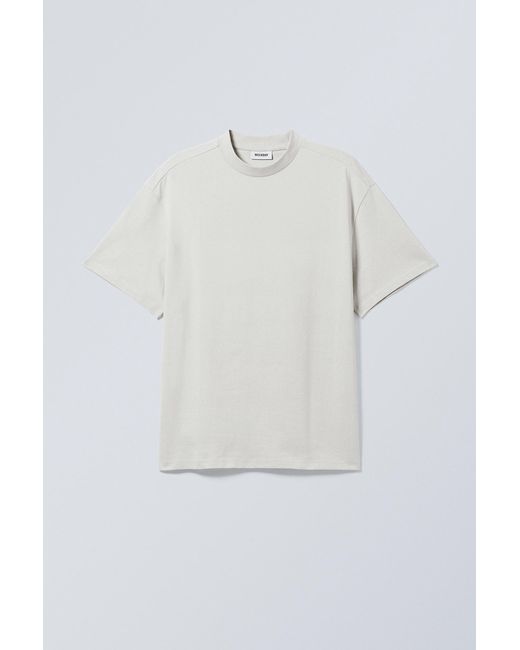 Weekday White Great Heavyweight T-shirt for men