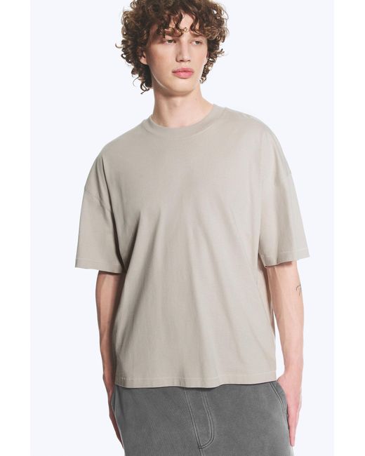 Weekday Gray Oversized Boxy T-Shirt for men
