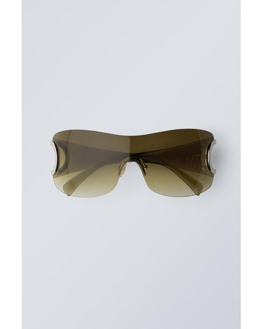 Weekday Sonnenbrille Motion in Green für Herren