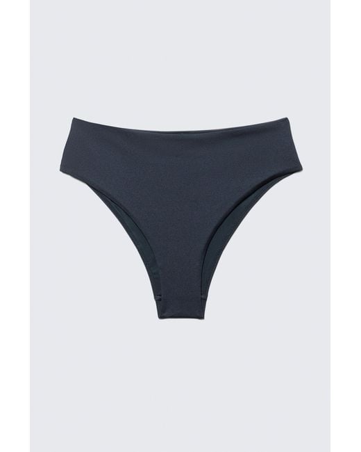 Weekday Black High Rise Brazilian Bikini Bottoms