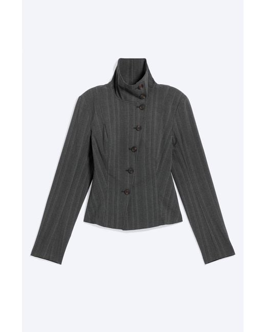 Weekday Gray Stand Collar Jacket