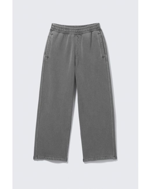 Weekday Gray Loose Heavyweight Cotton Sweatpants for men