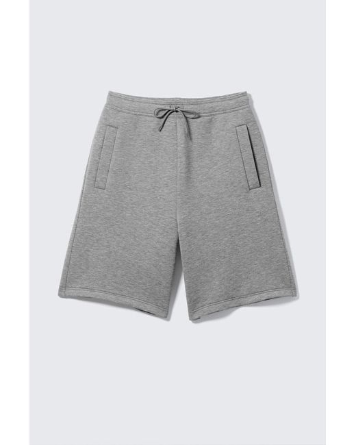 Weekday Blue Loose Fit Scuba Shorts for men