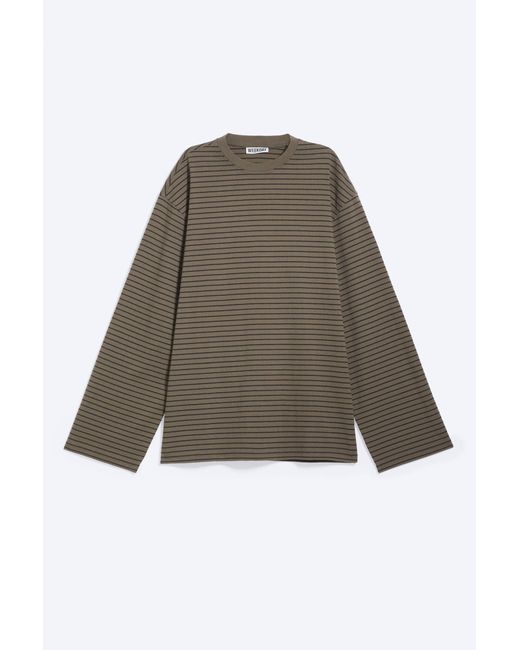 Weekday Brown Oversized Long Sleeve T-Shirt