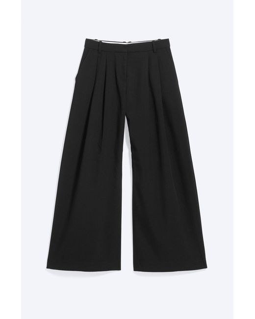 Weekday Blue Low Waist Pleated Suit Trousers