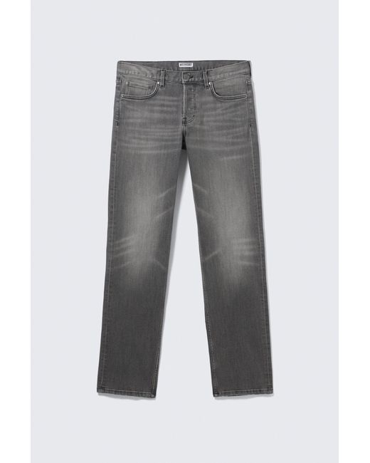 Weekday Black Low Rise Slim Sttraight Leg Jeans for men
