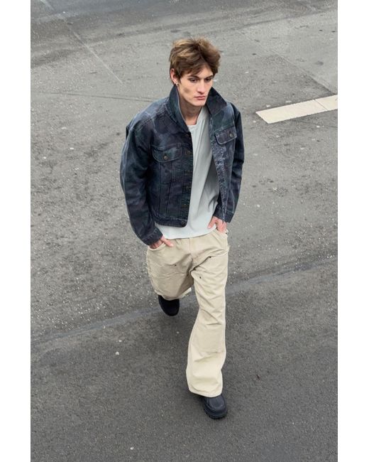 Weekday Gray Gia F Relaxed Cotton Trucker Jacket for men
