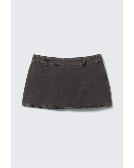 Weekday Black Minirock Mit Niedriger Taille