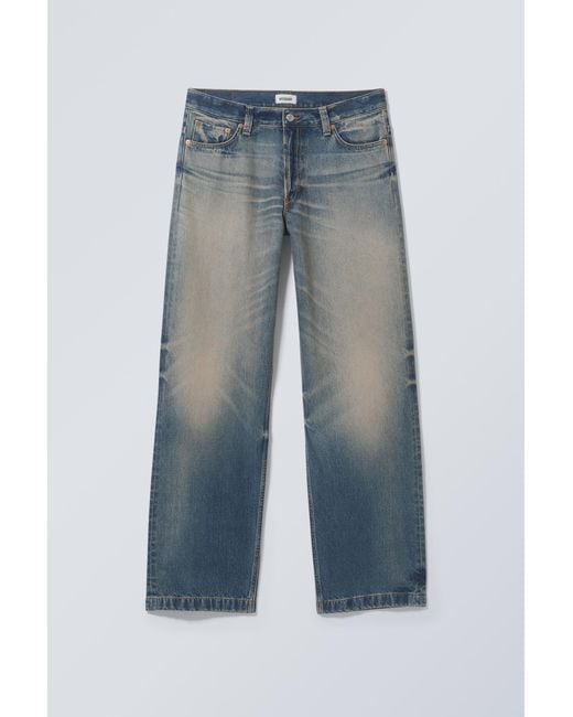 Weekday Blue Sphere Low Loose Jeans for men