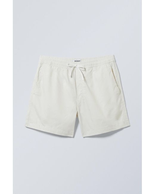 Weekday Blue Regular Oxford Shorts for men
